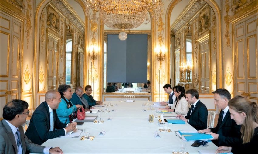 Mottley in Paris, Modi in DC